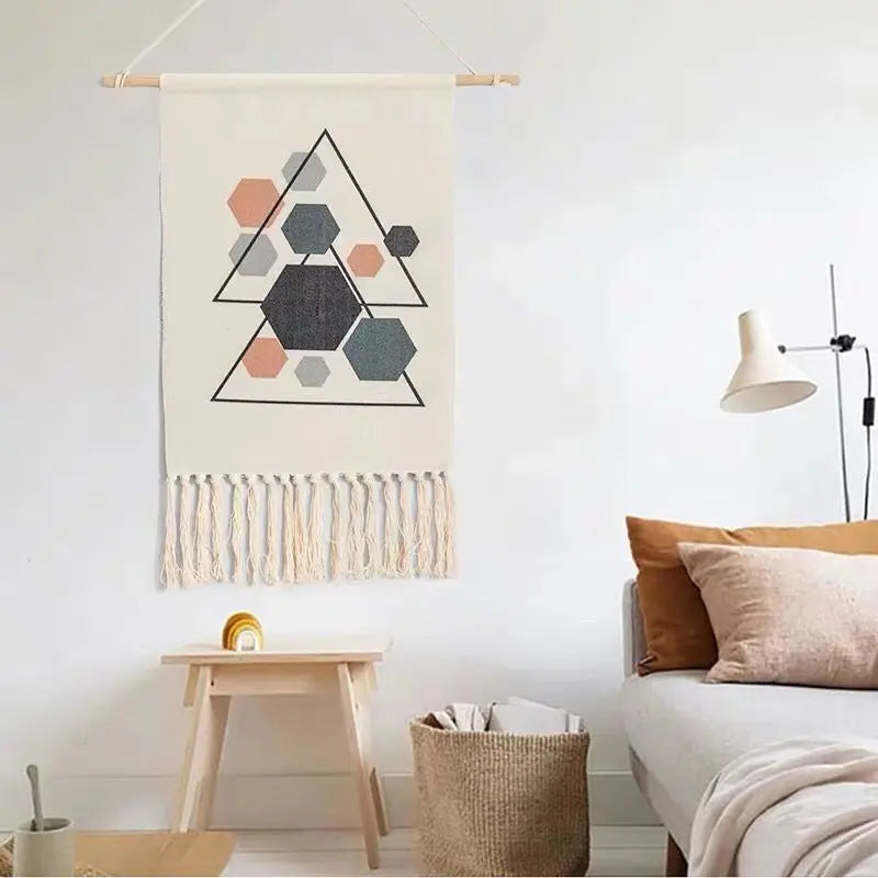 Nordic Cotton Tassel Macrame Wall Hanging