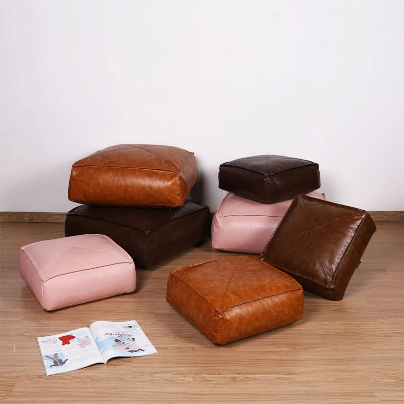Moroccan Artificial Leather Stool