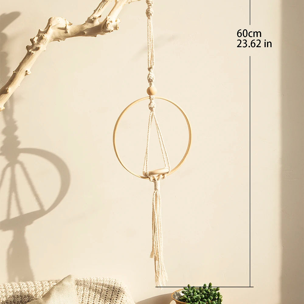 Boho Macrame Air Hanging Planter Holder