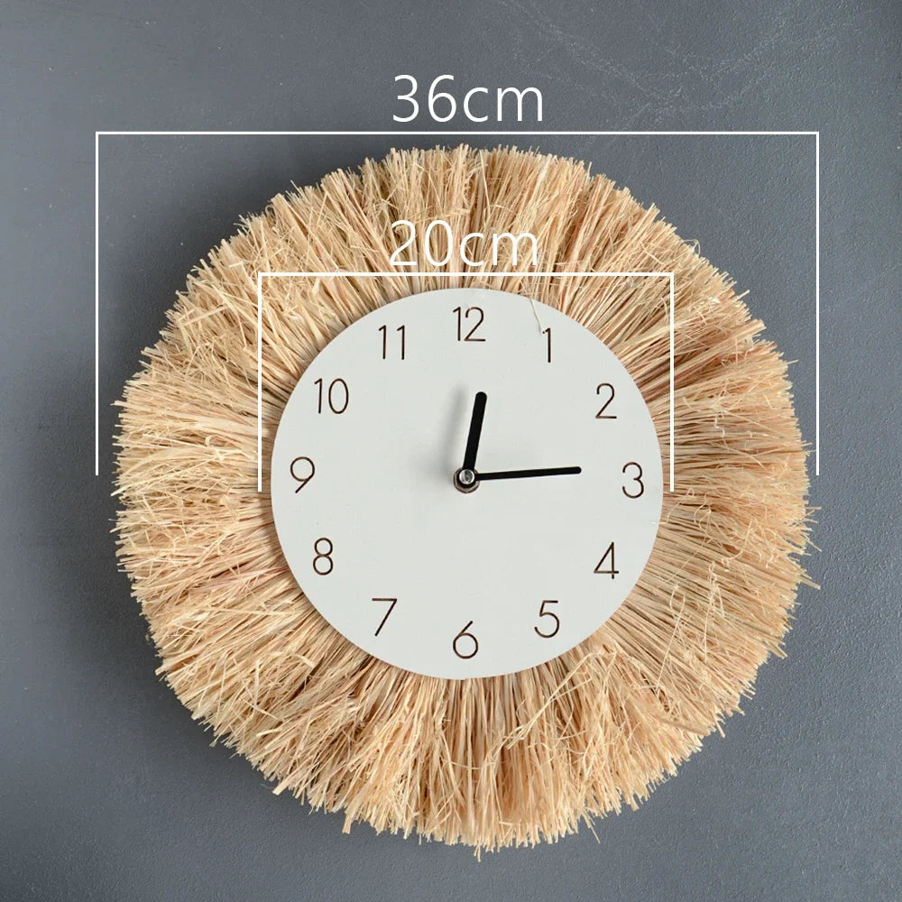 Boho Rattan Wall Mirrors Tapestry
