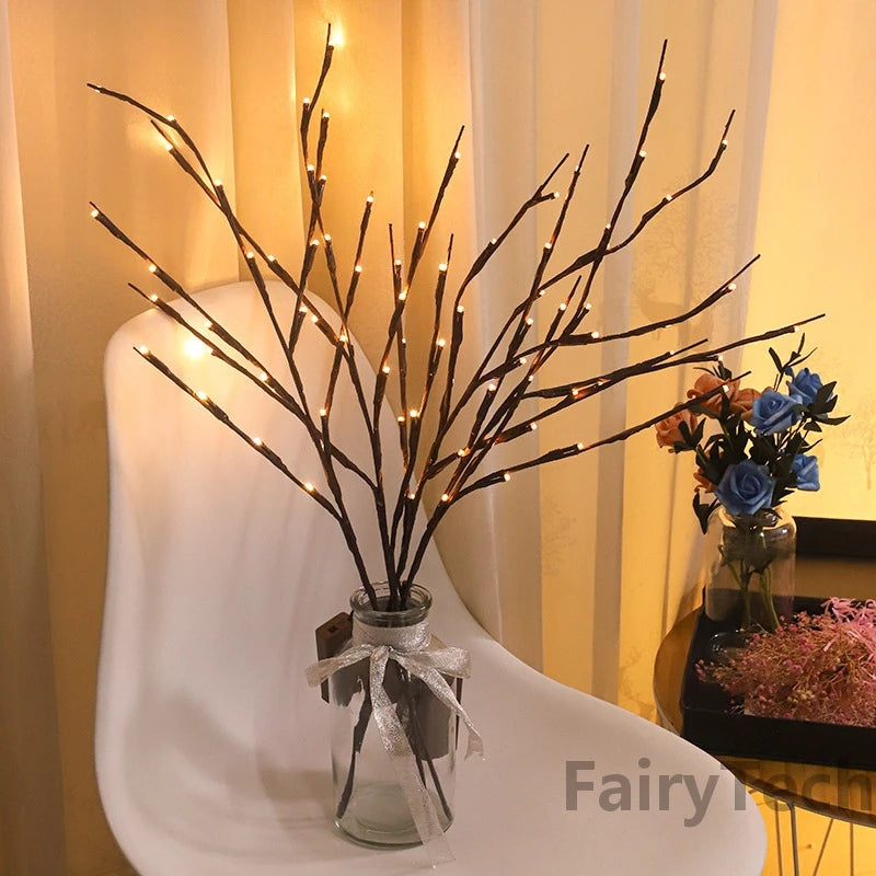 LED Willow Branch Lamp String Lights