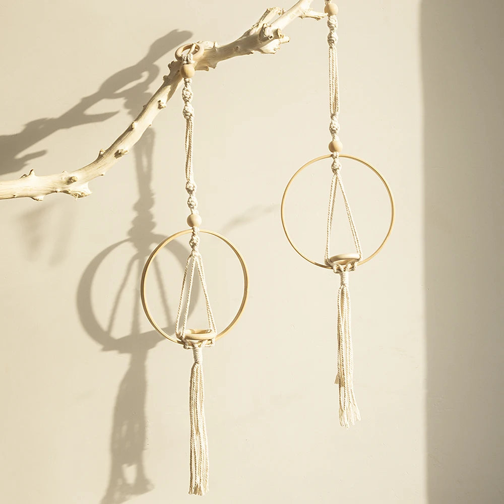 Boho Macrame Air Hanging Planter Holder