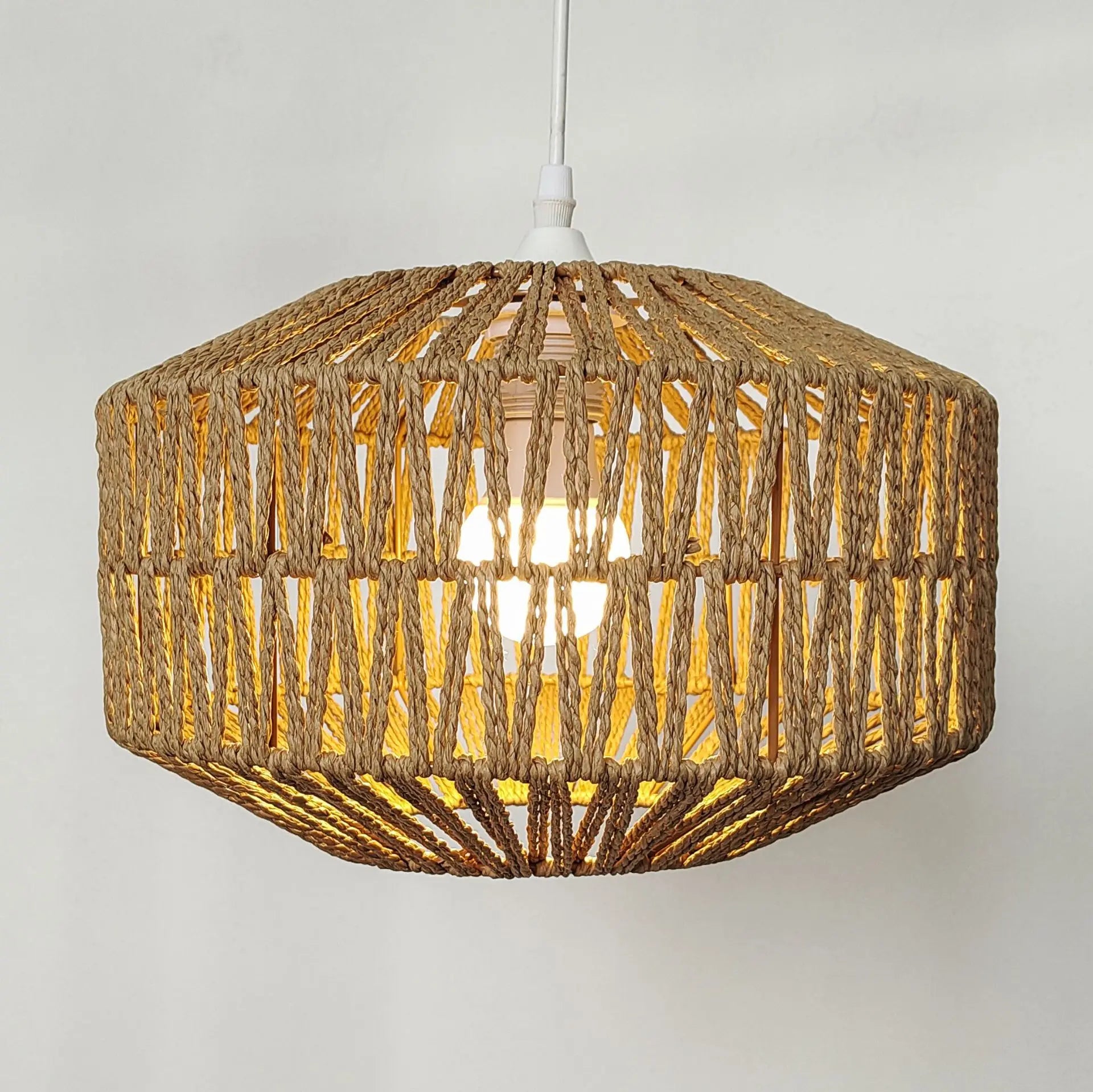 Handwoven Retro Boho Lampshade