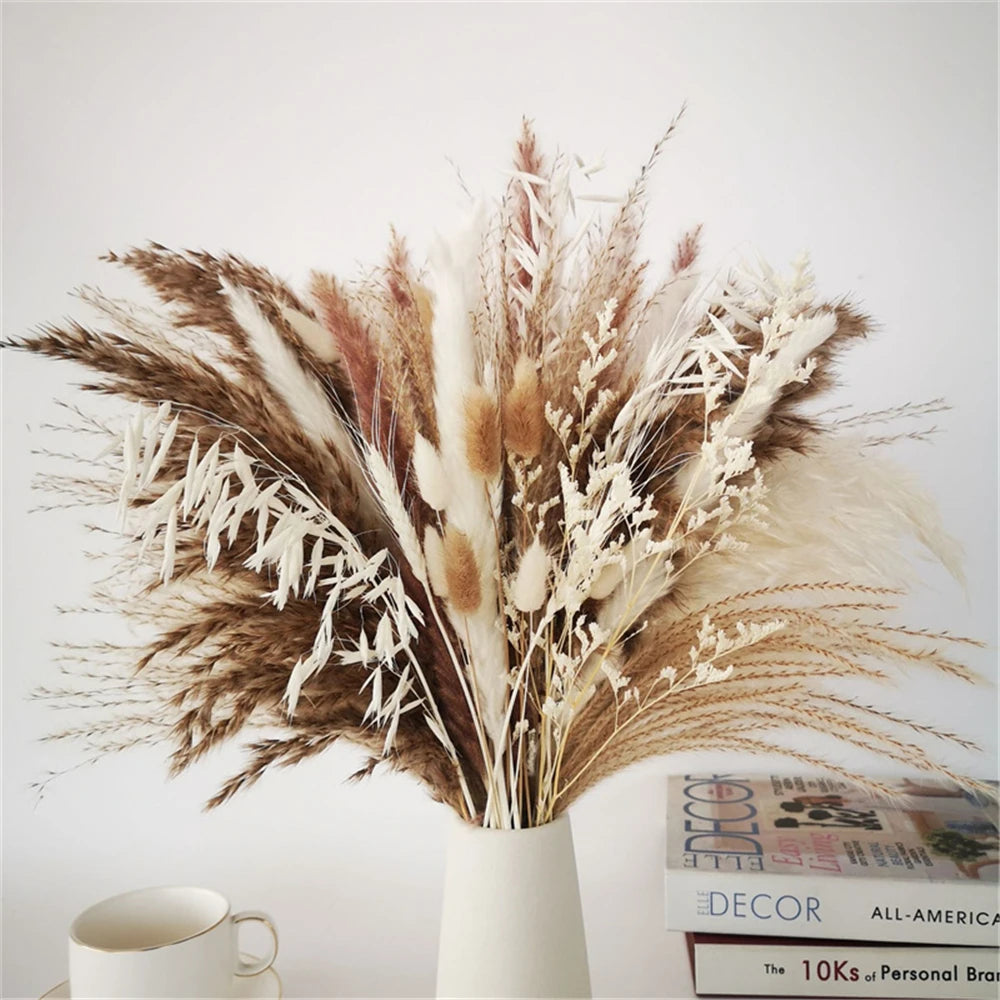 Boho Phragmites Dried Flowers Bouquet: Pampa Grass