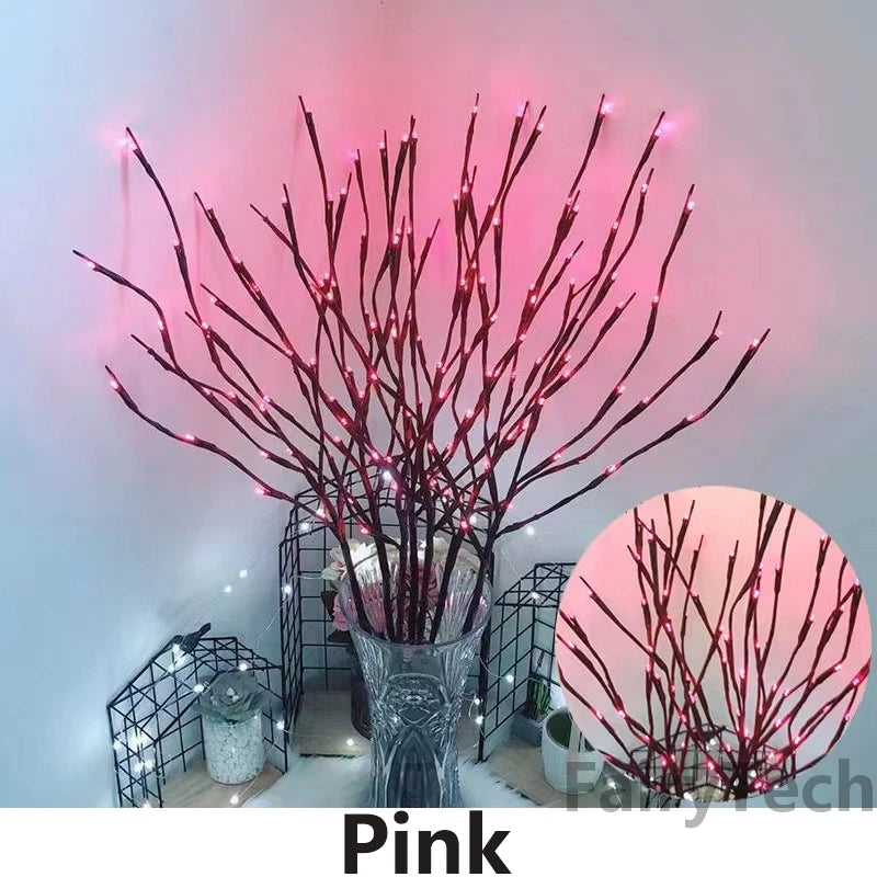 LED Willow Branch Lamp String Lights