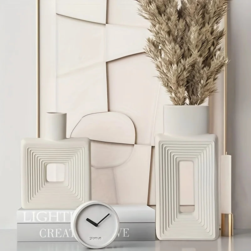 Square Vase Rustic Minimalist Nordic Style