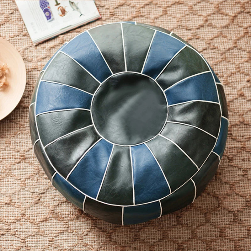 Moroccan Artificial Leather Stool