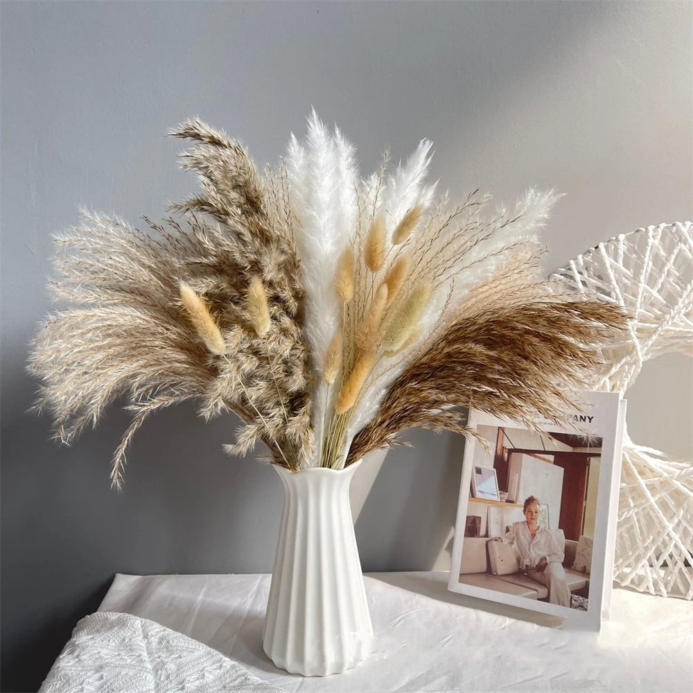 Boho Phragmites Dried Flowers Bouquet: Pampa Grass