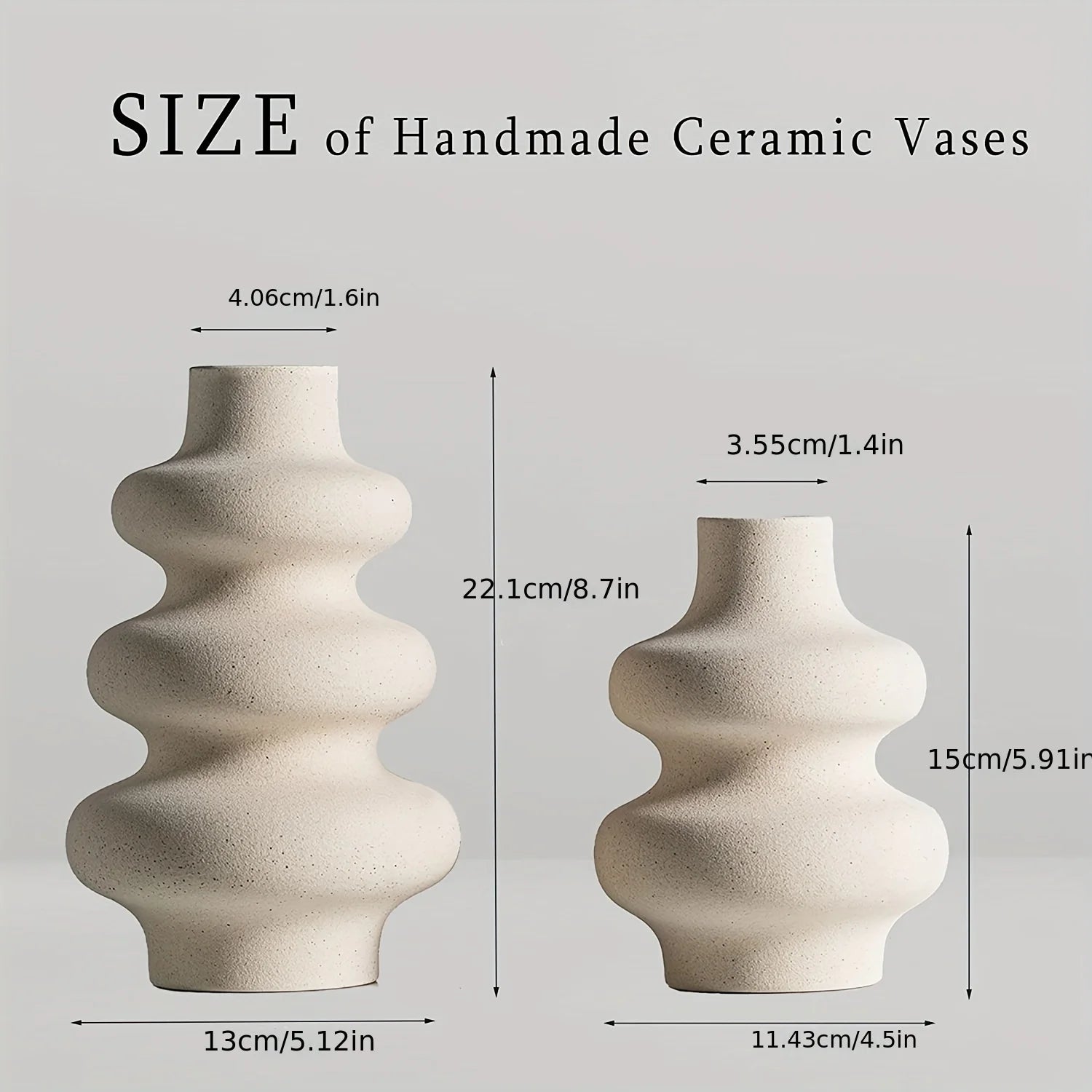 Modern Ceramic Vase for Dried Flowers
