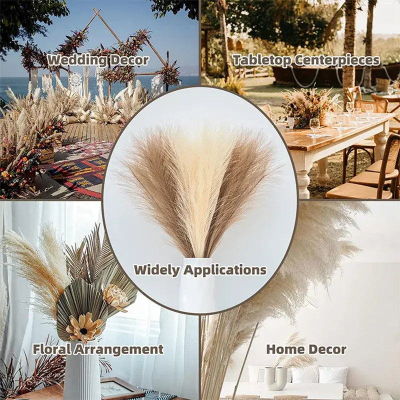 Artificial Pampas Grass for Boho Decor