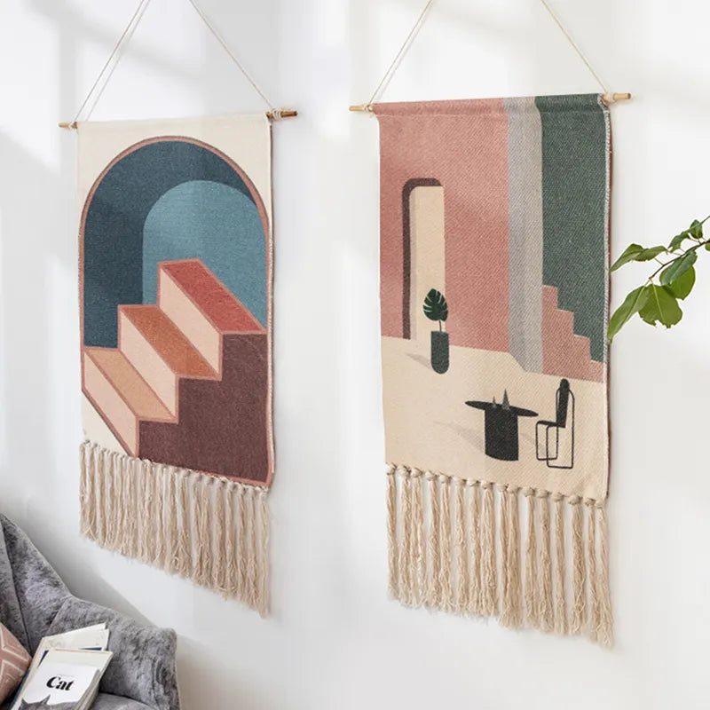 Nordic Cotton Tassel Macrame Wall Hanging