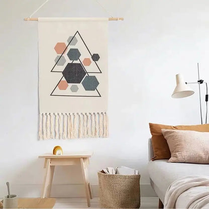 Nordic Cotton Tassel Macrame Wall Hanging
