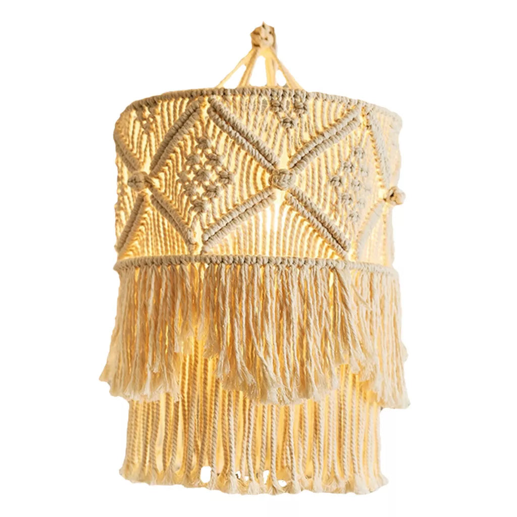 Nordic Macrame Woven Tapestry Lampshade Cover