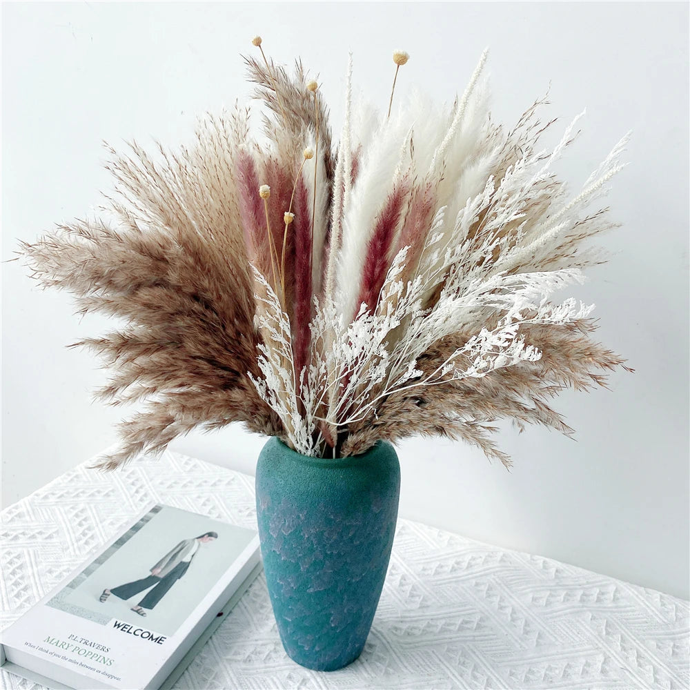 Boho Phragmites Dried Flowers Bouquet: Pampa Grass