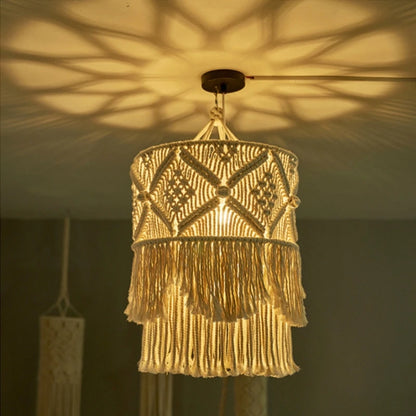 Nordic Macrame Woven Tapestry Lampshade Cover