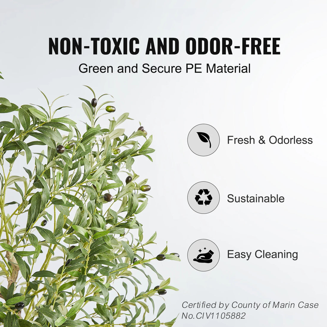 Secure Artificial Olive Tree 4/5/6 FT Tall