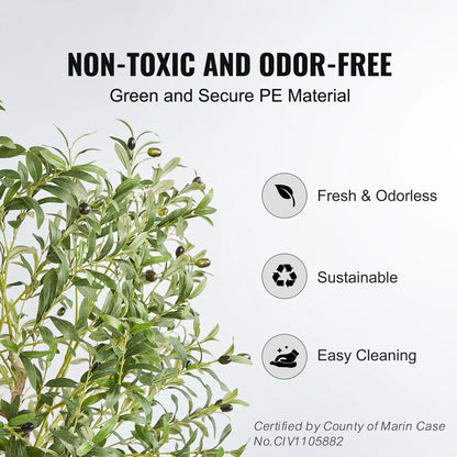 Secure Artificial Olive Tree 4/5/6 FT Tall