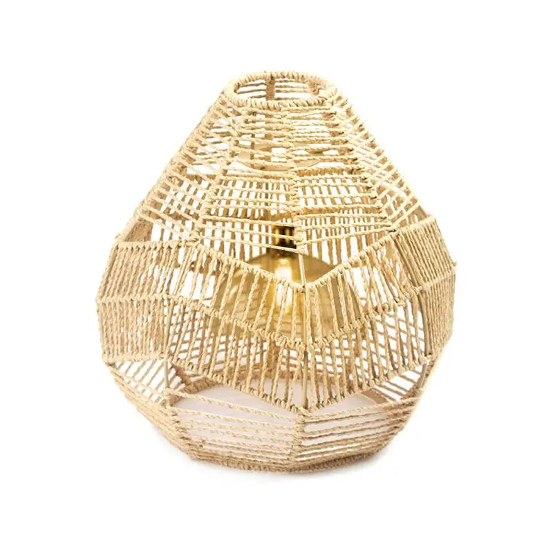 Handwoven Rattan Pendant Lamp Shade Fixture