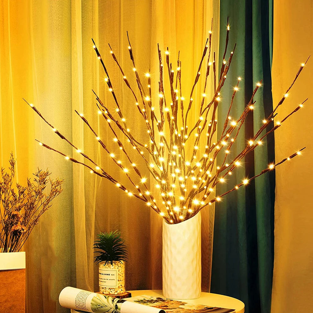 LED Willow Branch Lamp String Lights