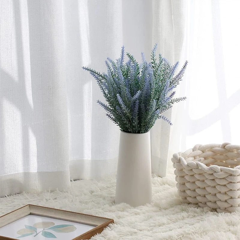 Small Modern White Ceramic Vase for Boho Flower Decor