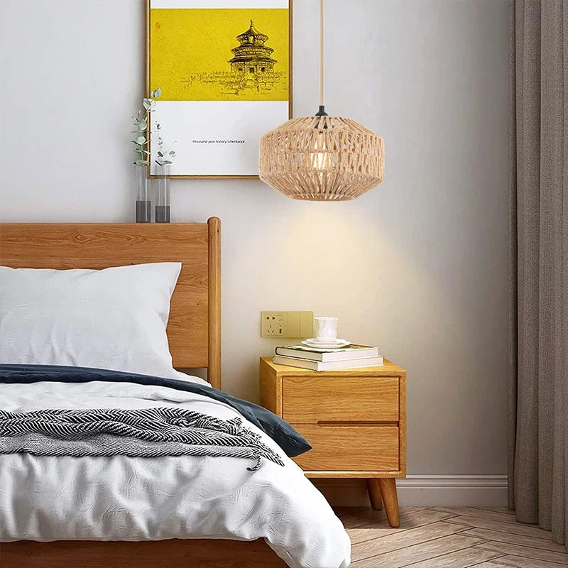 Handwoven Retro Boho Lampshade
