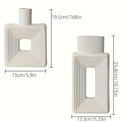 Square Vase Rustic Minimalist Nordic Style