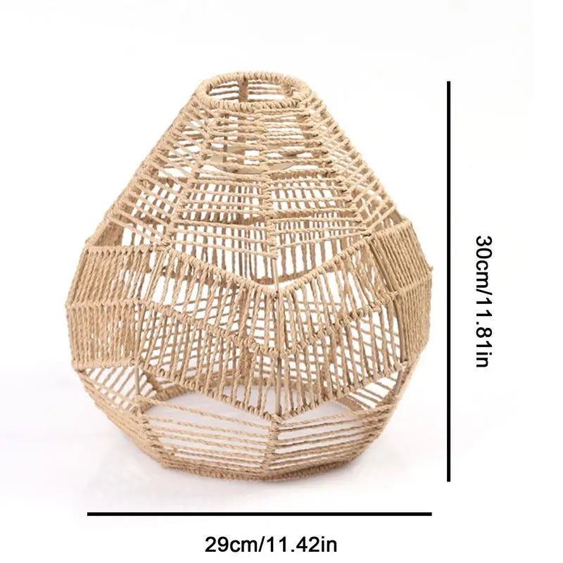 Handwoven Rattan Pendant Lamp Shade Fixture