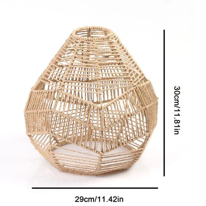 Handwoven Rattan Pendant Lamp Shade Fixture