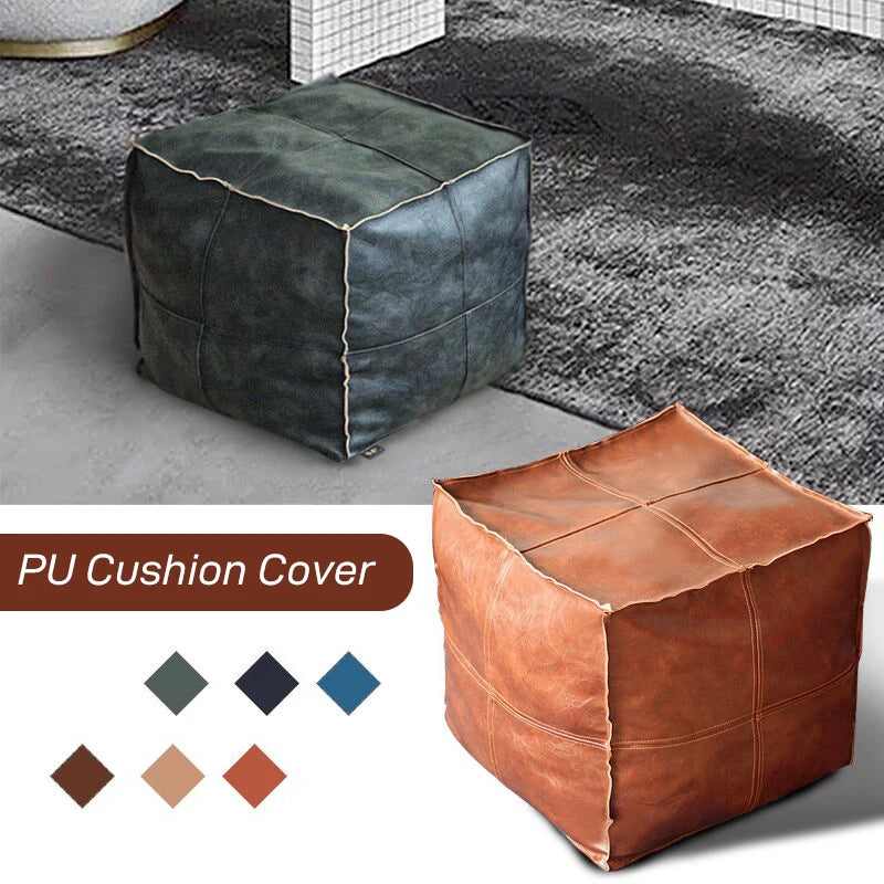 Moroccan Artificial Leather Stool