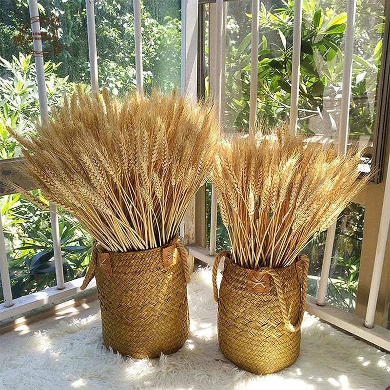 Dried Flowers Wheat Bouquet Natural Decor