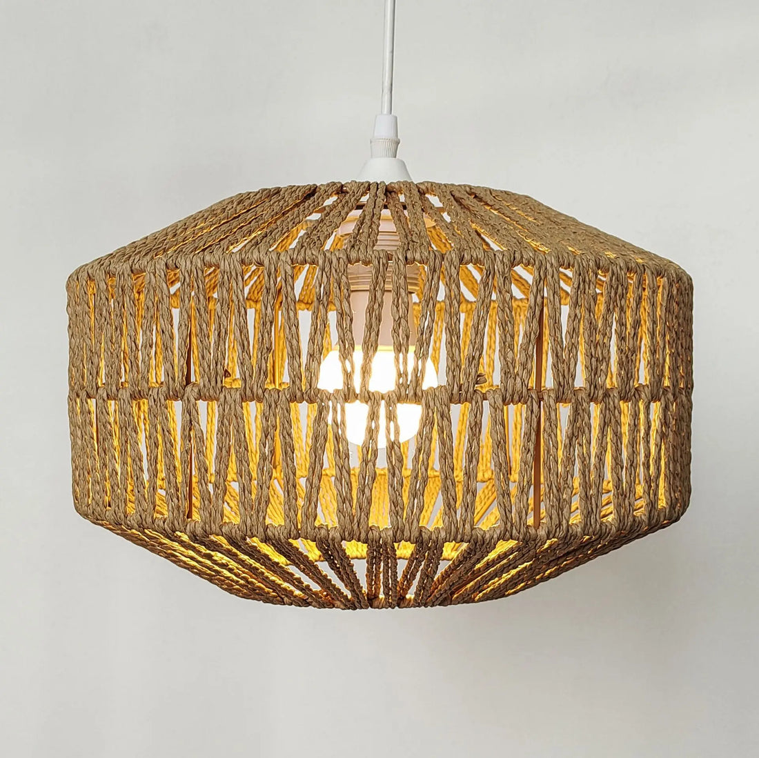 Handwoven Retro Boho Lampshade