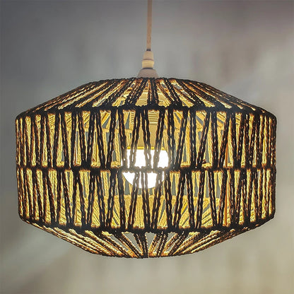 Handwoven Retro Boho Lampshade