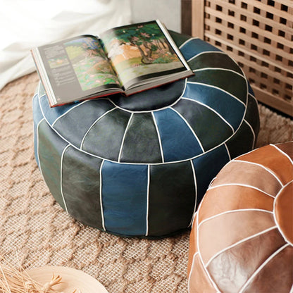 Moroccan Artificial Leather Stool