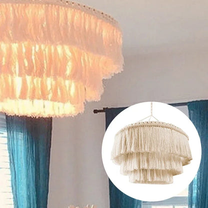 Nordic Macrame Lampshade Ceiling Pendant Light