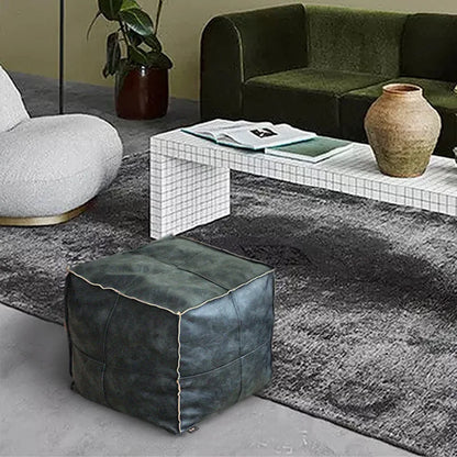 Moroccan Artificial Leather Stool