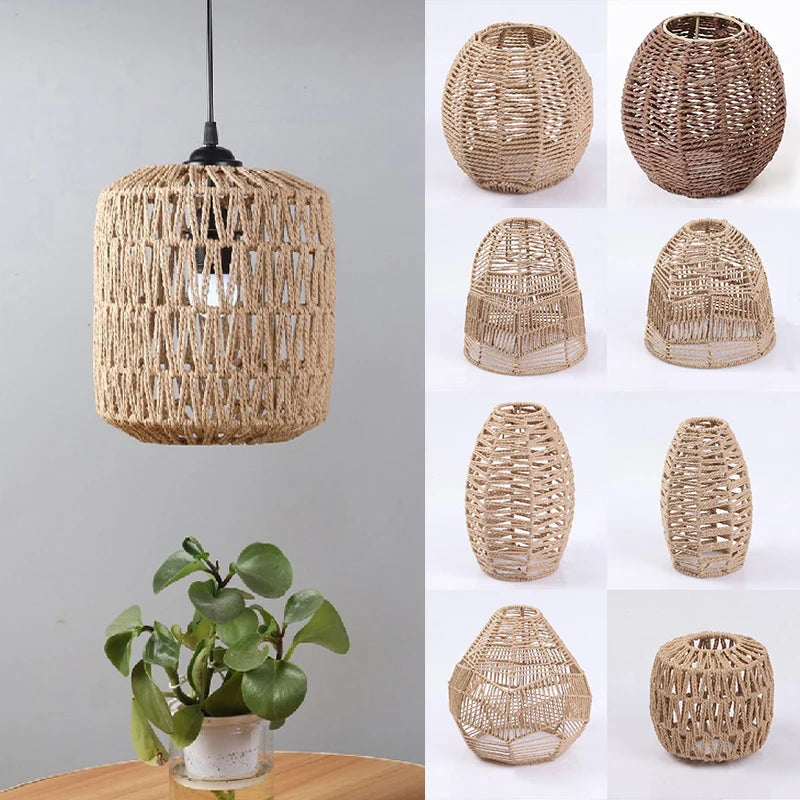 Handwoven Rattan Lamp Shade