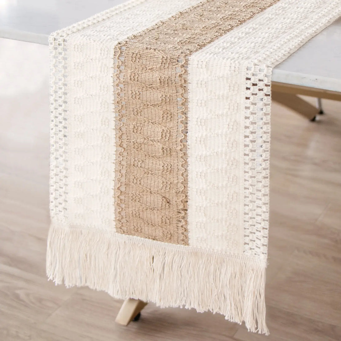 Boho Macrame Table Runner - Handmade