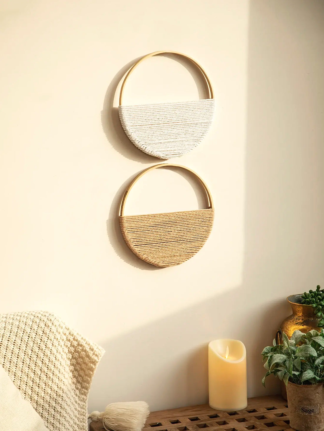 Trandy boho chic mural decor art