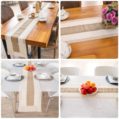 Boho Macrame Table Runner - Handmade